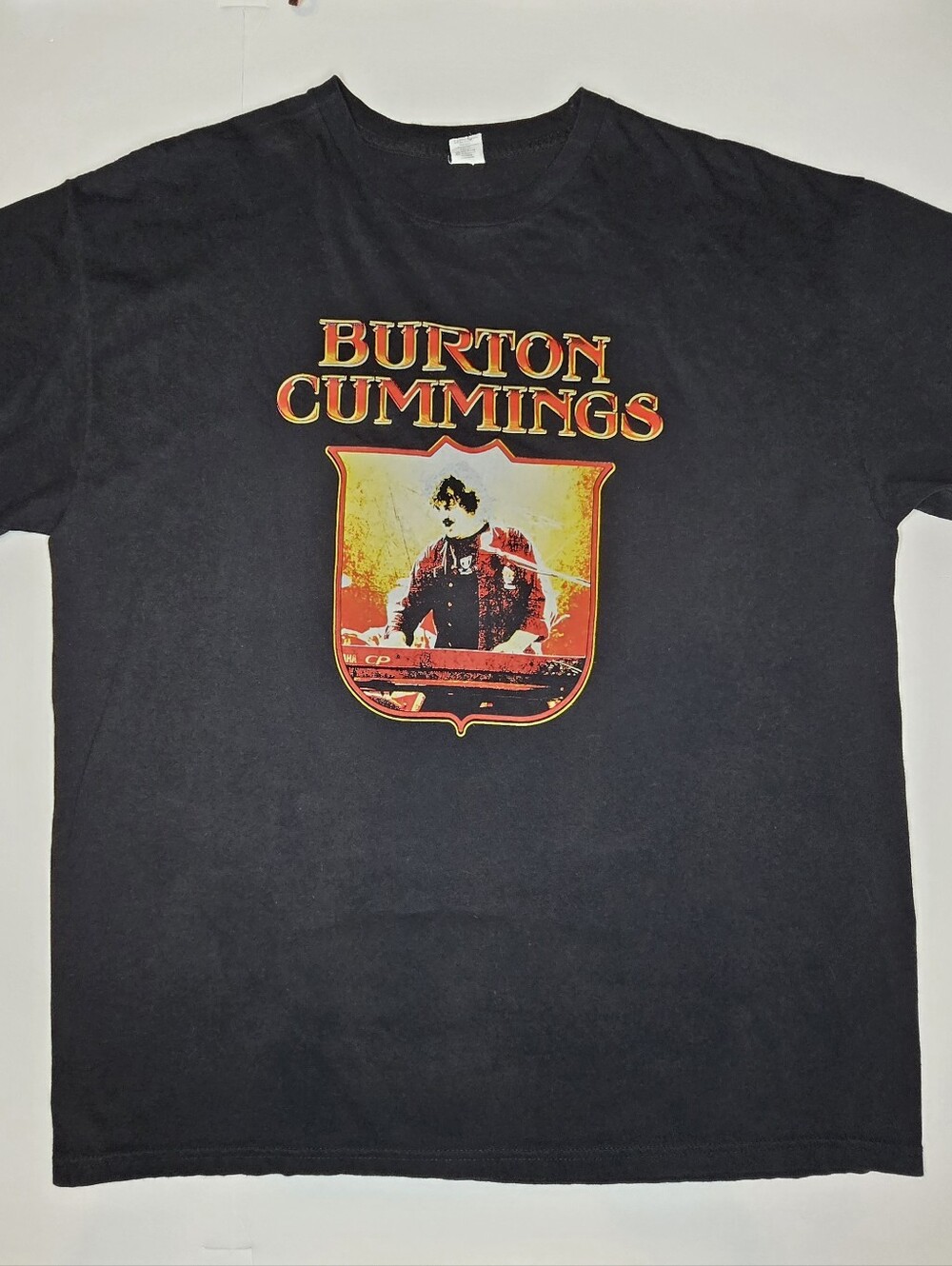 Burton Cummings Graphic Concert T Shirt Black Adult XL Rock Band Music Tee